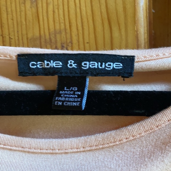 Cable and gauge blousy shirt - Picture 2 of 4